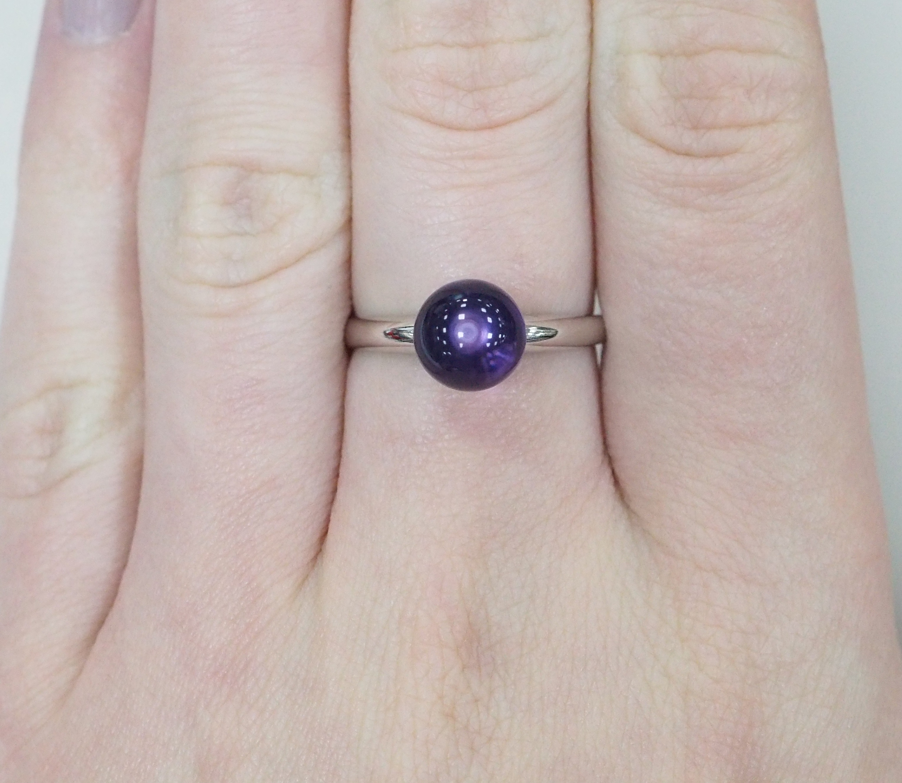 Серебряное кольцо с аметистом